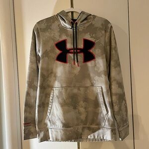 Light Gray Mens Under Armour Hoodie